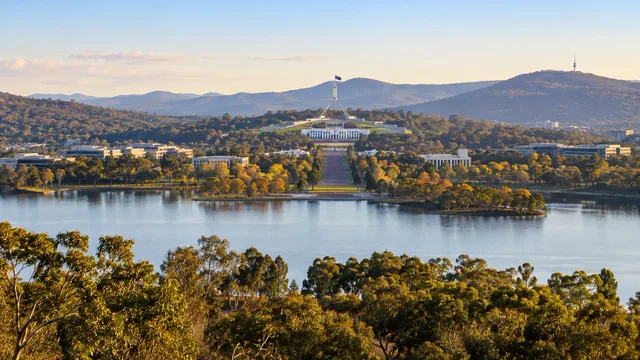 Canberra overlooking Lake Burley Griffin