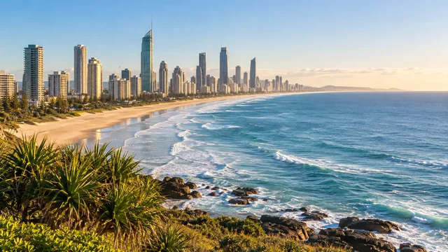 Gold Coast skyline and coastline